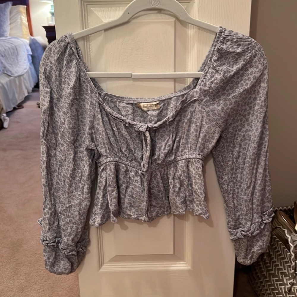 Altr’d state long sleeve top xs cropped